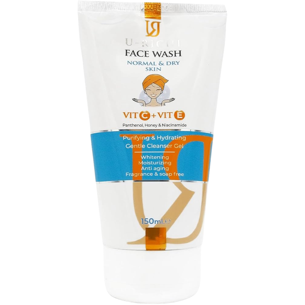 U-RICHI FACE WASH NORMAL&DRY SKIN 150ML