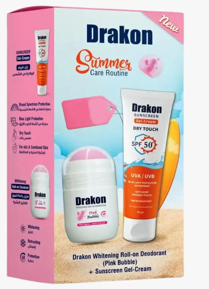 DRAKON PINK BUBBLE ROLL+SUN SCREEN OFFER